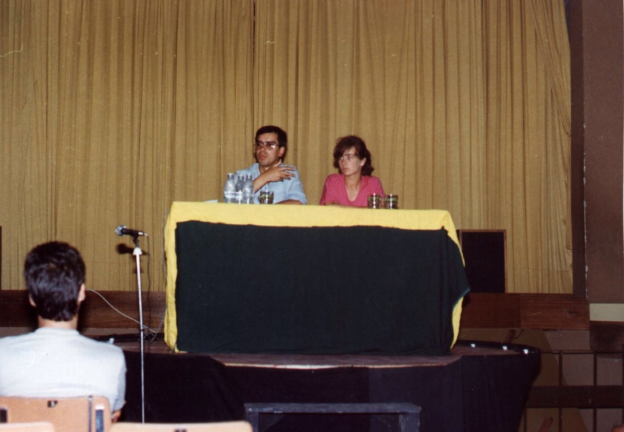 Jorge Gomes e Augusta — mesa do minicongresso